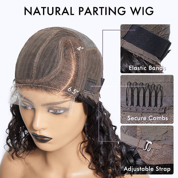 Salt & Pepper Body Wave Glueless Pre-Cut Minimalist Lace Wig-10"