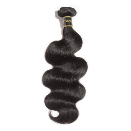 10-30 Inch Brazilian Body Wavy/Deep curly/Straight/Kinky curly Virgin Hair #1B Natural Black